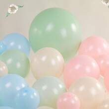 123 piezas Kit de arco de globos espirales de colores, globos de color rosa claro, verde, azul, adecuado para Pascua, Wonderland, fiesta de té de primavera, 1er cumpleaños, baby shower, decoración del Día de la Madre - Multicolor - Ver 7