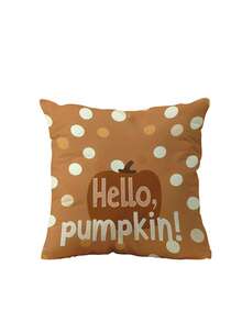 1 件/4 件南瓜印花枕套、家居装饰沙发靠垫套、卧室头枕枕套、汽车腰垫套、万圣节装饰、秋季装饰、房间装饰 - 彩色 - 查看 9