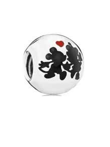 Disney 1 pieza de colgante de cuenta de plata de ley 925, adecuado para pulsera DIY original, regalo de joyería de moda para el cumpleaños o compromiso de la mujer, modelo de alta