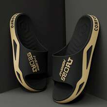Sandalias de alta calidad con suela gruesa para hombres, chanclas espirales para playa y piscina, zapatillas de baño antideslizantes, zapatos deportivos de moda para hombres - Negro - Ver 11