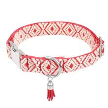 1pc Boho Style Collar For Small/Medium/Large Dogs, Soft Adjustable Collar With D-Ring & Tassel, & Comfortable, Suitable For Dog Valentine's Day Gift - Multicolor - View 16
