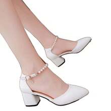 Women Heeled Sandals - 珍珠白 - 查看 7