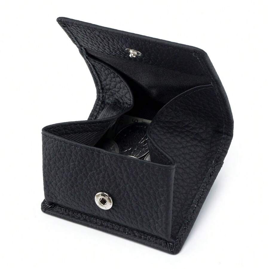 小銭入れ レディース 革 ボックス型 小銭入れ メンズ コインケース ミニ財布 コンパクトサイズ ボタン式 カード 使いやすい コンパクト 薄い こぜにいれ 超軽量 カードケース 通勤のお友に便利