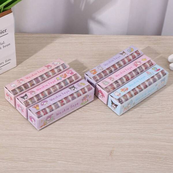 Sanrio Random 10/20/30 Rolls Of Sanrio Cartoon Notebook Tape Cute DIY Handmade Decorative Tape Back To School Gift