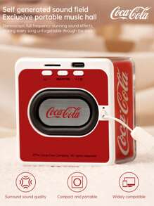 Coca Cola مكبر صوت بلوتوث 5.3 | بطارية عالية السعة 600 مللي أمبير | صوت عالي الجودة | تصميم محمول صغير الحجم