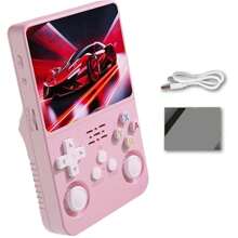 Byteuni R36S Retro Handheld Game Console With 3.5-Inch IPS Screen Retro Handheld Video Games Consoles Built-In 20k+ Classic Games Open Source Linux System Portable Style Hand Held System Pocket Video Player