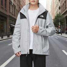 The North Face Chaqueta con capucha SANGRO DRYVENT - AP de manga larga para hombre, ropa deportiva - Gris - Ver 4