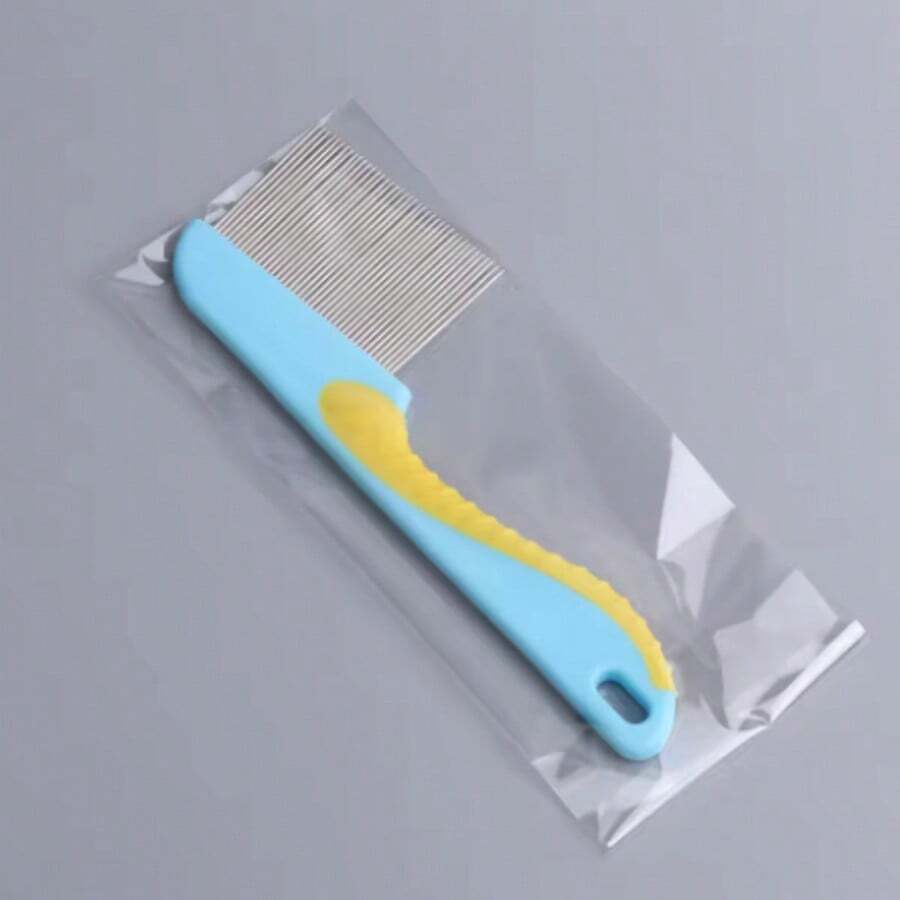Pet Dog Cat Anti Lice Comb Stainless Steel Long And Short Needle Dog Grooming Comb Deworming Eggs Knot Grooming Grate Flea Combs