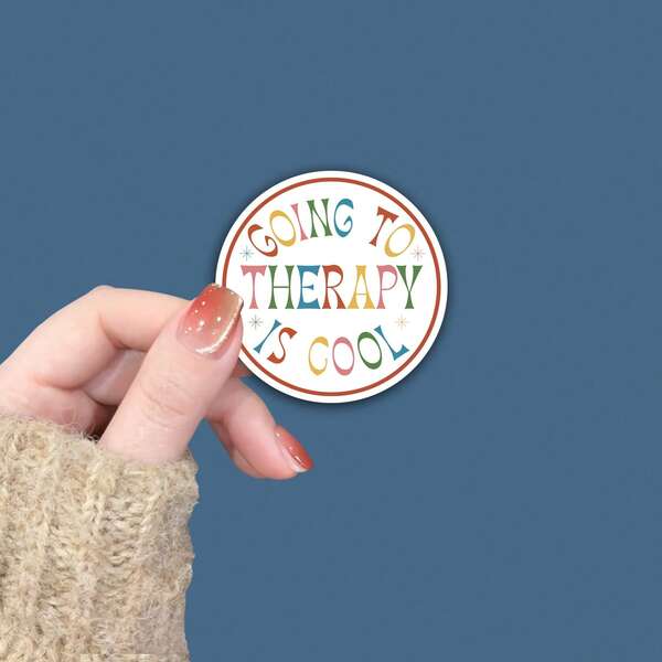 1/3pcs Mental Health Positive Vinyl Decal - Reusable Glossy Self-Adhesive Sticker For IPad, Kindle, Water Bottles, Laptops, Notebooks, Journals, And Dorm Decor - Ideal For College Students And Psychology Enthusiasts