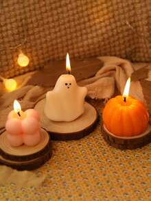 1 件万圣节鬼魂礼盒套装，适合节日礼物、家居装饰、纪念品、氛围营造、香薰蜡烛 - 彩色 - 查看 2