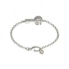 Gucci Brazalete unisex de plata de ley con llave GG Marmont, adecuado para uso diario callejero, regalo ideal de cumpleaños, YBA632207002 - B - Ver 4