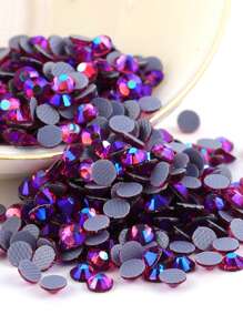 SS6 2mm Multi Color Glass Hotfix Rhinestones 1440pcs Round Shape Crystal Strass Flat Back Hotfix Rhinestone For Clothes Garment Decoration
