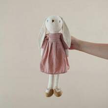 布艺兔子玩偶，婴儿安抚玩具，儿童兔子过家家玩具，儿童生日礼物，宝宝生日拍摄道具，房间装饰道具