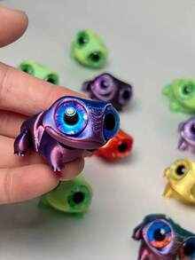 1 个迷你可爱青蛙动物模型玩具，具有逼真的眼睛和可移动的关节 - 青少年艺术家的桌面装饰 - 玩具和游戏 > 玩具公仔和玩偶套装 > 游戏动物玩偶 - 房间装饰，完美的万圣节和圣诞节礼物（眼睛颜色随机） - 彩色 - 查看 13