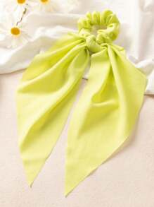 1pc Women's Simple Elegant Hair Scrunchie In Yellow, Purple, Green, Pink, White Bright Colors, Suitable For Daily & Vacation Outfits, Hair Ties, Scrunchy Hair Ties