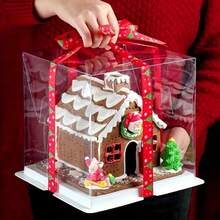 Conjunto de confeitaria para casa de gengibre com 10/18 peças - casinha pequena de aço inoxidável 3D, boneco de neve, árvore de Natal, cortadores de biscoitos de veado, adequado para o Natal, volta às aulas, dia dos namorados, festa de aniversário - sobremesas de Natal faça você mesmo para restaurantes, food trucks e padarias, decorações de Natal, pijamas de Natal, presentes de Natal, decoração de Natal - Prata - Ver 9