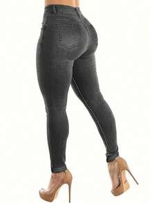 Women's Hip-Lifting Jeans, High-Stretch Leggings, Fashionable And Elegant, Suitable For Dating, Commuting, Leisure Travel, Halloween