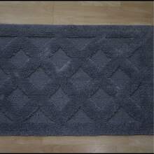 100% Cotton Non-Slip Bath Mat 40x70 Cm – Soft, Absorbent, Machine Washable | Made In Turkey - Blue - View 2