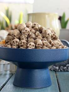 20/40Pcs Gothic Skull/ Mushroom Sculptures Collectable Halloween Decoration Skeleton / Mushroom Ornament Landscape Garden Potted Home Decor Room Decor