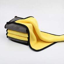 1/5pcs Soft And Quick Drying Car Cleaning Cloths, Strong Absorbent Cleaning Cloths, Reusable Cleaning Cloths, Window Mirror Cleaning Cloths, Car Wash Double Layer Cleaning Cloths, Household Cleaning Cloths, Pet Cleaning And Drying Cloths, Suitable For Car Cleaning, Kitchen Bathroom Bathroom, Office Conference Room Cleaning, Back-To-School Must-Have Cleaning Supplies