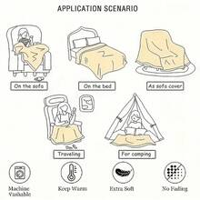 Sofa Blankets, Throw Blankets & Nap Blankets - Multicolor - View 10