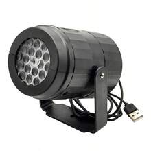 Proyector de luz LED navideña con alimentación USB: diseño giratorio para el hogar, sala de estar, dormitorio, fiesta y decoración de bodas. - Negro - Ver 7