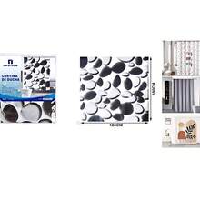 18 X 18 Inch Bathroom Shower Curtain, Partition Curtain, Waterproof, Stain-Proof, Punch-Free, Shower Curtain, Random Pattern - Multicolor - View 3