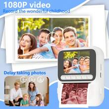 Cameră foto instantanee pentru copii cu video HD 1080P, baterie reîncărcabilă de 1300mAh, obiectiv cu zoom 8X și 2 moduri de imprimare - Cameră digitală cu 4 role de hârtie color și 4 jocuri, cadou perfect pentru băieți și fete cu vârste cuprinse între 3 și 12 ani, 12+, mini cameră instantanee, fotografie distractivă, design potrivit pentru copii, construcție durabilă, fotografi tineri