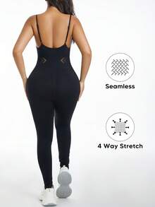 孕妇可调节吊带高弹力收腹连体裤