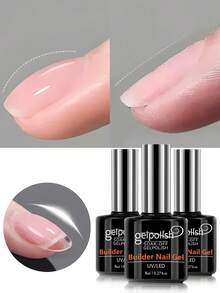 Clear Building Nail Gel Nail Polish For Strengthener Gel Extension Gel Base Coat In A Bottle Soak Off Uv Led Gel Nail Extension