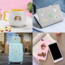 50Pcs Aesthetic Stickers/ Watercolor Stickers/ Journal Stickers/ Cute Stickers/ Cute Animal Stickers /Flower Stickers / Stickers For Water Bottle,Computer,Laptop,Phone,Luggage,Notebook,Fridge