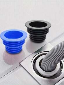 4 piezas de anillos de sellado de tuberías de drenaje de plástico flexible, adecuados para lavadoras, cocinas y baños - sin necesidad de electricidad, artículo esencial para volver a la escuela - multicolor - Ver 4