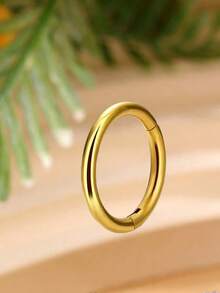 1pc Hight Segment Nose Ear Ring Septum Earrings Septum Ring 16G1.2MM Rod Thick Piercing Fashion Jewelry - Yellow Gold - View 19