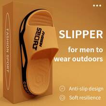 Sandalias de alta calidad con suela gruesa para hombres, chanclas espirales para playa y piscina, zapatillas de baño antideslizantes, zapatos deportivos de moda para hombres - Negro - Ver 10