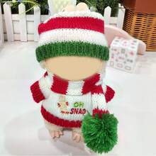 1/3 件圣诞娃娃衣服，兼容 ，适合身高 17 厘米/6.69 英寸的娃娃，热销娃娃装扮