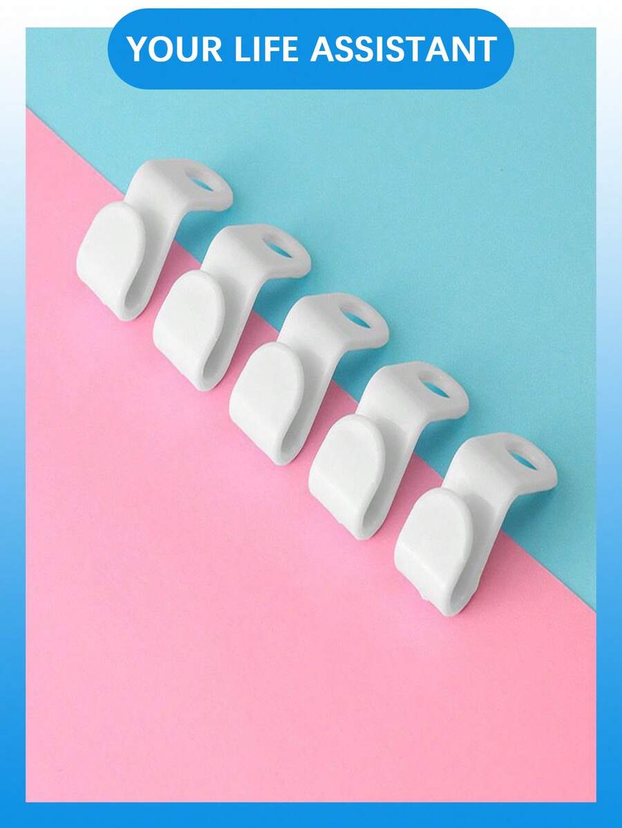 10个/30个/50个/100个 白色/粉色/蓝色 衣架连接钩，魔术衣架夹，重型级联连接钩，节省空间的衣架延长器，用于整理衣柜