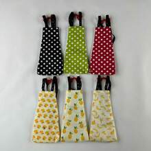 可调节蝴蝶结鸭子图案宠物尿布，不防水，可手洗 - 彩色 - 查看 5