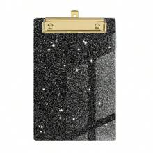1pc Glitter A6 Acrylic Office Folder - Writing Pad For Note-Taking (Note: The Size Of This Product Is 15cmX10cm, Please Confirm The Size Before Deciding Whether To Buy) - A Must-Have For Student Meetings And School Years.,For School Supplies,Back To School