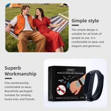 1 Pc Mosquito Repellent Watch, Physical Mosquito Repellent, Home Gathering Mosquito Repellent Device, Men Business , Fashionable Mosquito Repellent Device, Outdoor Camping Mosquito Repellent Watch, Portable Mosquito Repellent, Women Indoor , Park Walking Mosquito Repellent Device, Party Mosquito Repellent Wristband, Exquisite Gift, Comfortable To Wear, Adjustable Size, Unisex