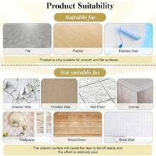 1pc Gold Self-Adhesive Tile Sticker Tape, 164ft Length, Waterproof Wall & Floor Crevice Sealing Strip, Tile Grout Decorative Sticker, Home Decor, Various Widths (0.19/0.39/0.59/0.78 Inches) - Multicolor - View 9