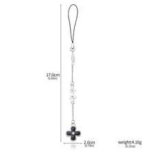 1 件绿色四叶草钥匙扣黑花“我想告诉你”吊饰男女通用手机/包包吊坠配件礼物汽车配饰女士 - 彩色 - 查看 14