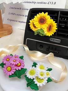 1pc Sunflower Daisy Series Flower Bouquets Silicone Mold, Chrysanthemum Shaped Candle Moulds, Aromatherapy Plaster Diffuser Stone Casting Mold For DIY Crafts, Soap, Clay, Cup Wax Making - Perfect Gift For Wedding Graduation Birthday Party Festival Home Decor, Fine Texture, Add Elegance To Your Home