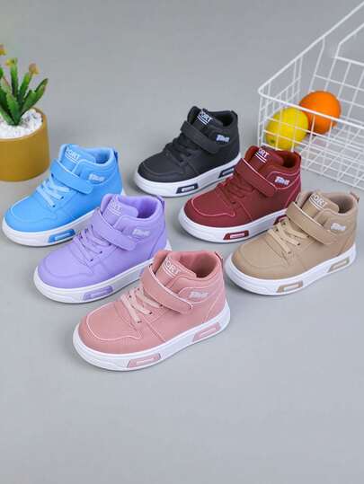 1双儿童秋季新款软底时尚百搭户外防滑休闲高帮运动鞋女童