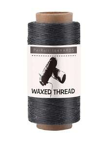 1 卷蜡线，150 米/164 码皮革缝纫线，手工缝纫线，适用于手工缝制皮革、装订和初学者手工 DIY