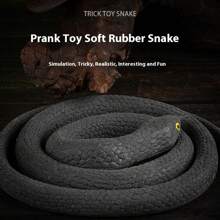 1pc 80cm Toy Snake, TPR Soft Rubber Realistic Cobra, Prank Scary Joke Decor Gift, Halloween Gag, Birthday Present