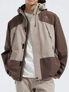 CAMEL CROWN Men's Outdoor Hard Shell Jacket, Men's Waterproof Jacket - Maccaferri French Brown - View 3