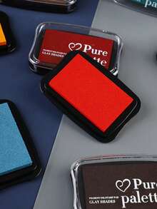 1 miếng mực in dấu màu cổ điển - Công thức không axit cho giấy/gỗ/vải | Mực pigment đậm đặc với nét in sắc nét, vật dụng thiết yếu cho thủ công làm dấu cao su và sổ lưu niệm - Nhiều màu - Xem 6