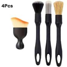 Multifunctional Car Detailing Brush Set For Cleaning Interior Or Exterior, Car Interior Dust Removal Brush With Soft Bristles & Ergonomic Handle, Multi-Surface Cleaning Tool For Air Vents, Dashboard, Center Console, Wheels, Leather Upholstery Seat, Compact Car Care Accessory, Ergonomic Grip, Car Cleaning Accessories