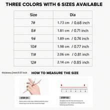 SIMSONLAB IP68级防水智能戒指，极简设计，运动模式，计步器，玫瑰金，手机控制，男女通用，礼品，窄带 - 黑色 - 查看 8