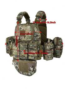 YAKEDA Quickly Detachable Tactical Vest With 8 Accessory Pockets, Suitable For Hunting, Training, Outdoor Survival And Multi-Purpose Uses